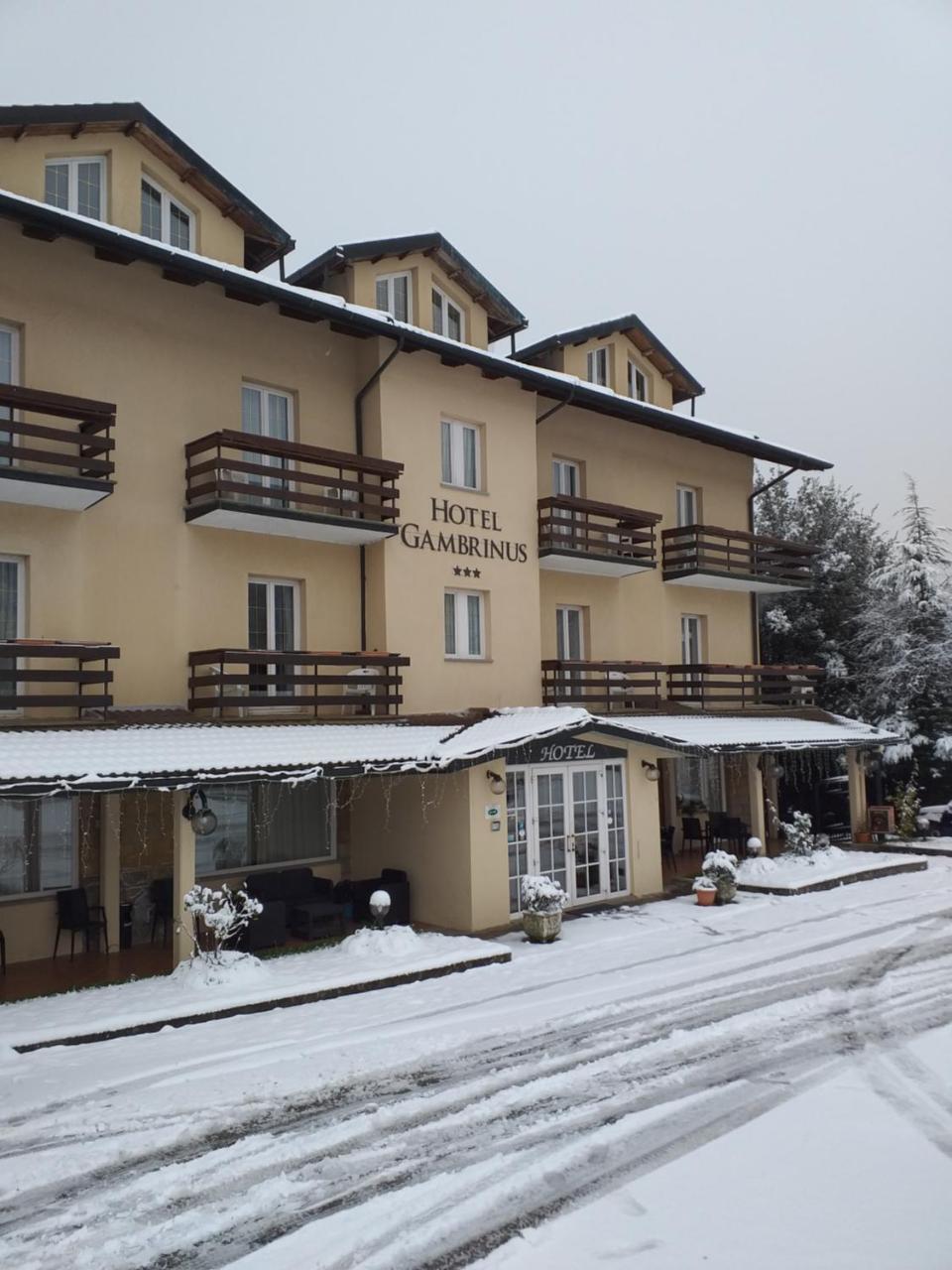 Hotel Gambrinus Аббадиа Сан Сальваторе Экстерьер фото